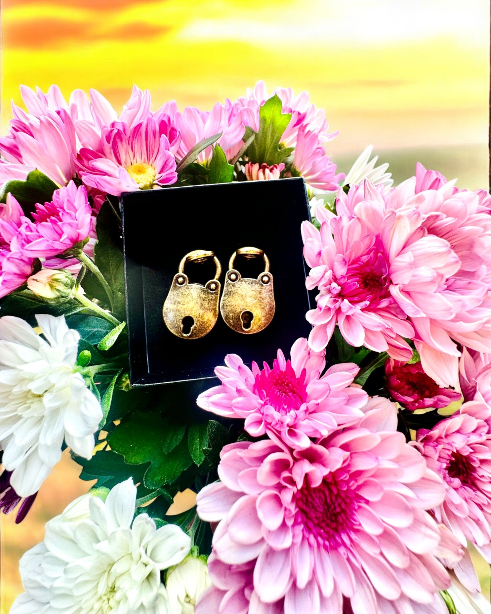 Miniaturos Candados del Amor - Set de 2 Candados Retro Grabados, personalización para regalo