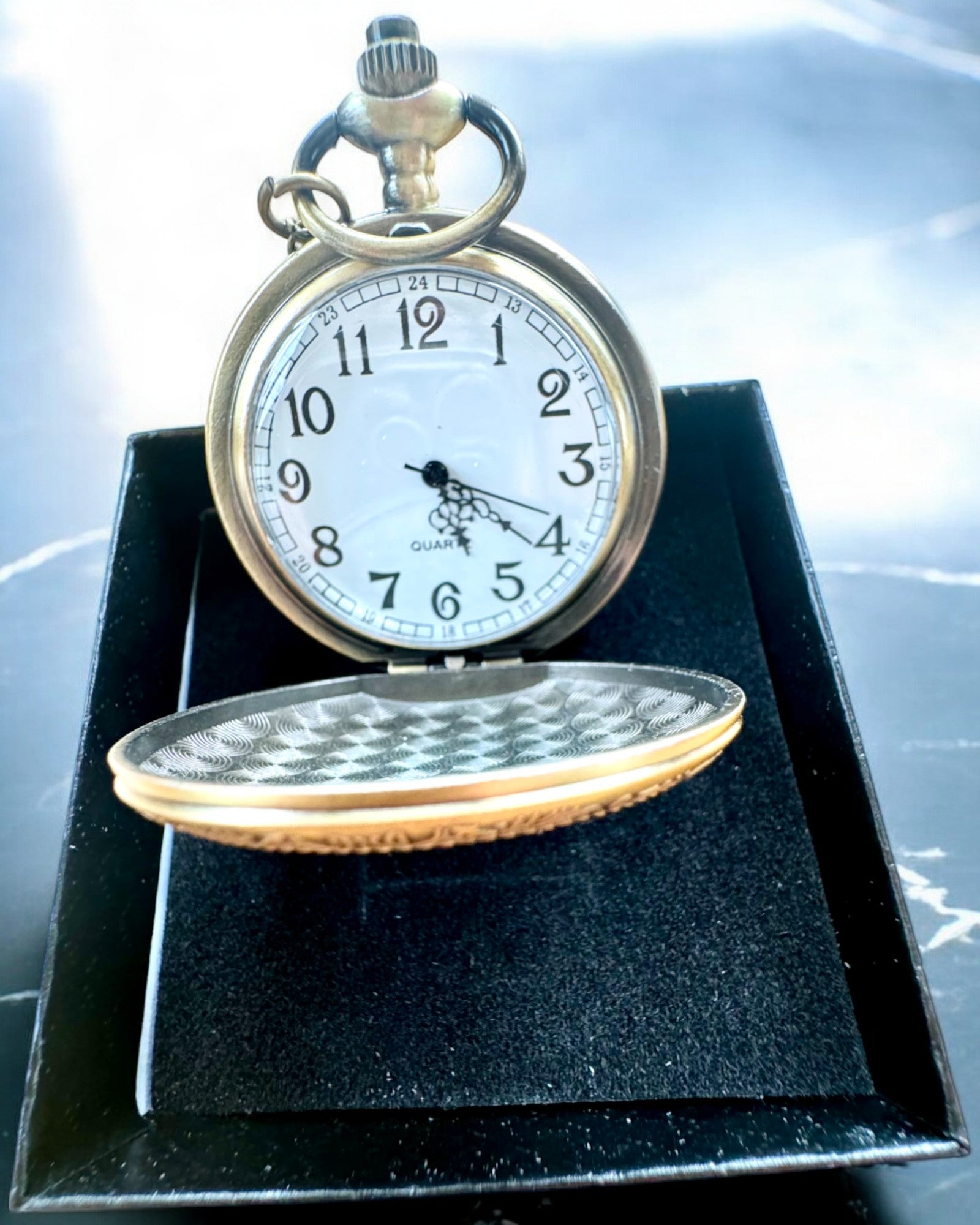 Reloj de Bolsillo "Astro Retro Estilo Antiguo" – con opción de grabado para regalo