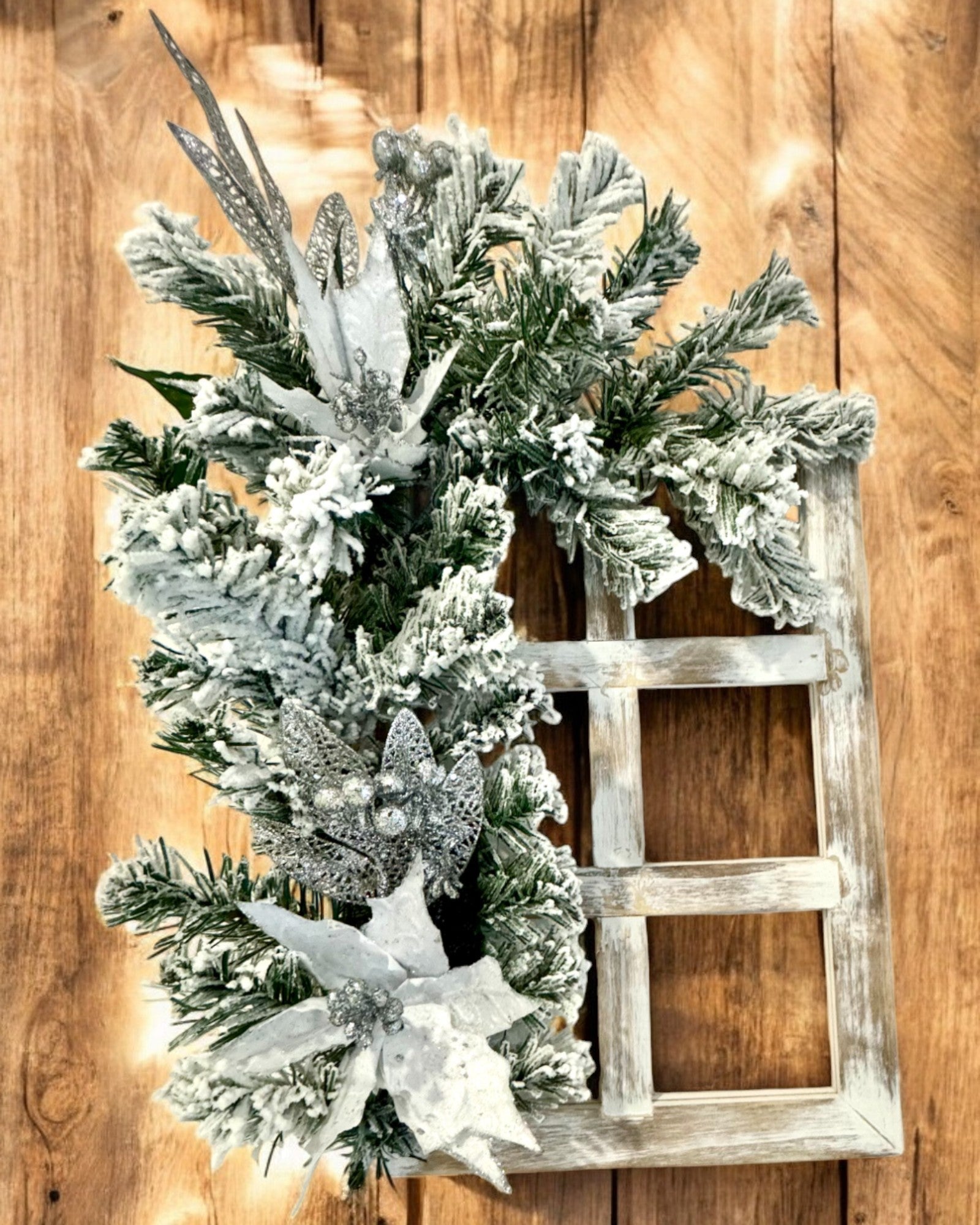 Marcos decorativos "Zimowy Blask" de 2 piezas para Navidad, posibilidad de personalización con grabado para regalo