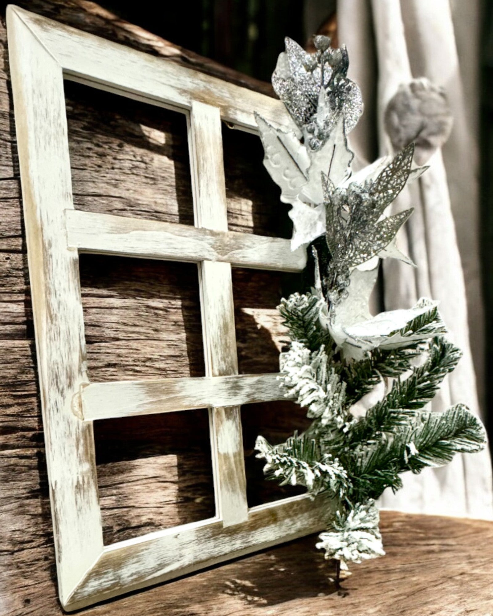 Marcos decorativos "Zimowy Blask" de 2 piezas para Navidad, posibilidad de personalización con grabado para regalo