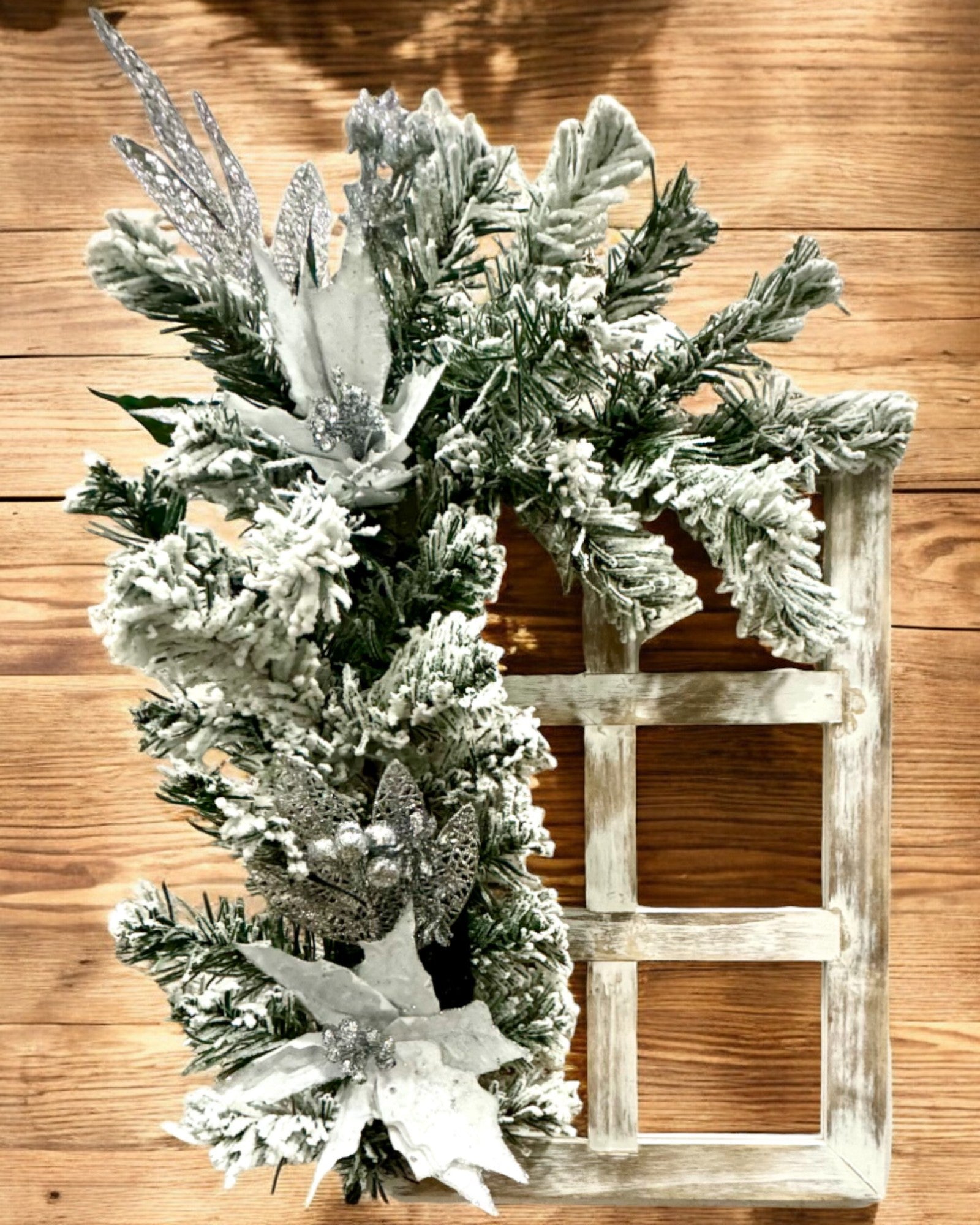 Marcos decorativos "Zimowy Blask" de 2 piezas para Navidad, posibilidad de personalización con grabado para regalo