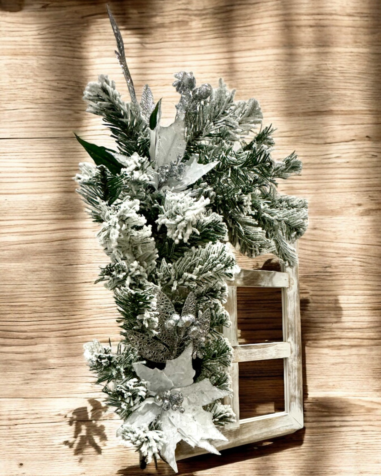 Marcos decorativos "Zimowy Blask" de 2 piezas para Navidad, posibilidad de personalización con grabado para regalo