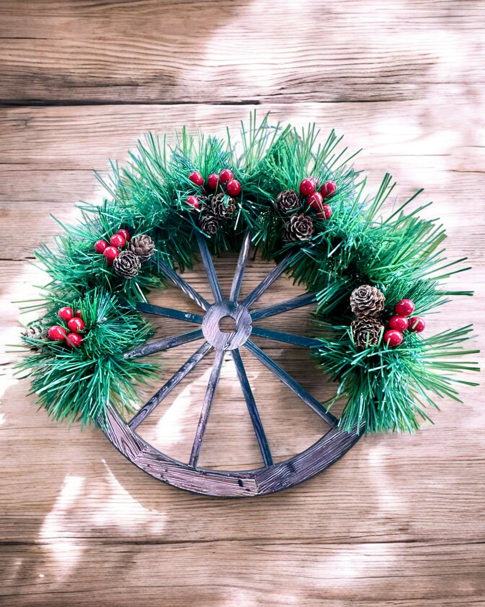 Conjunto Decorativo 3 x Aros Navideños "Estrella Alegre" - posibilidad de personalización con grabado para regalo