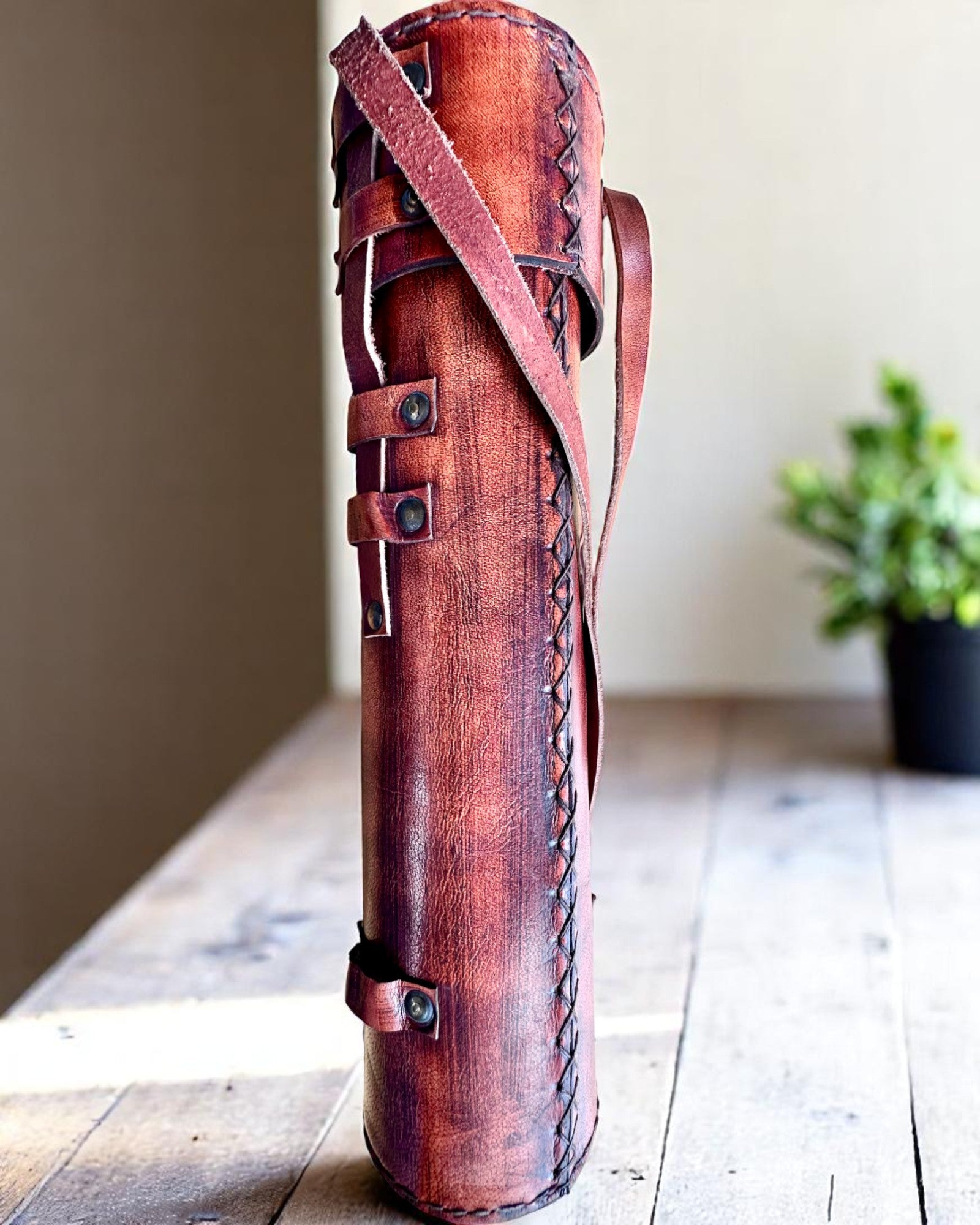 Luneta Królewska „Voyager 1818” – Exclusiva, de Latón, 83 cm, hecha a mano, estuche de Cuero Natural – Edición de Coleccionista, personalización con grabado para regalo