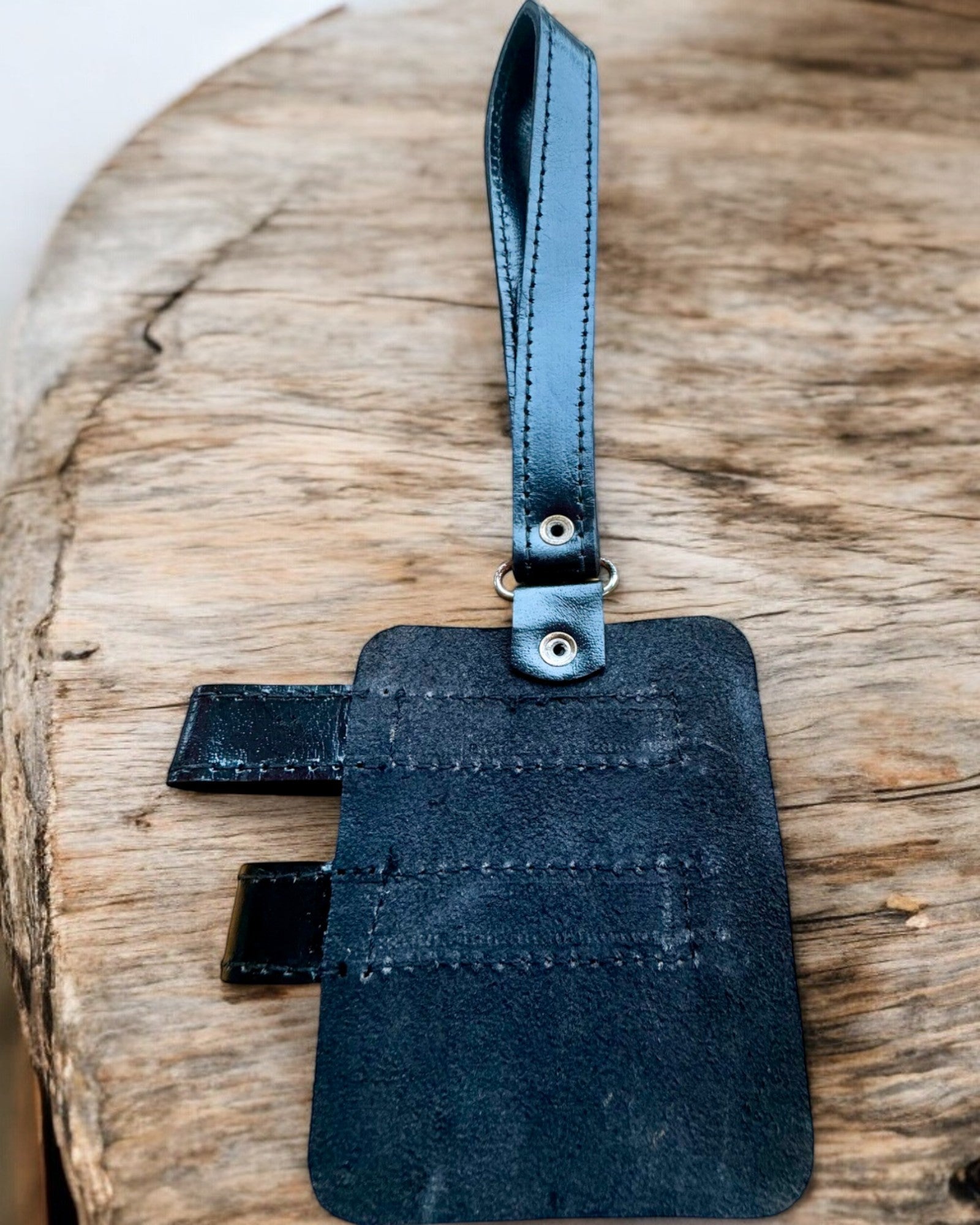 Funda Pantera Negra para Bastón con Opción de Grabado - Hecho a Mano de Cuero Natural