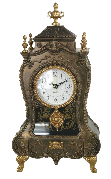 Elegante reloj de chimenea caja de música con posibilidad de grabado personalizado