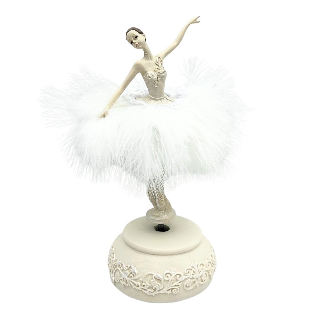 Caja de Música Bailarina Reina de las Nieves Móvil 23,5 cm con Grabado