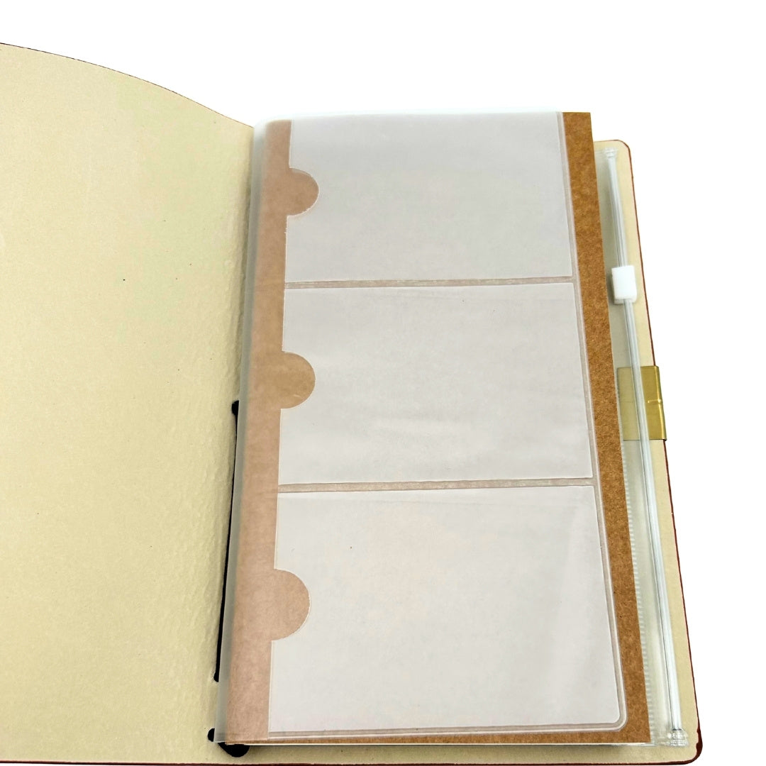 Cuaderno de viaje de cuero con grabado personalizado