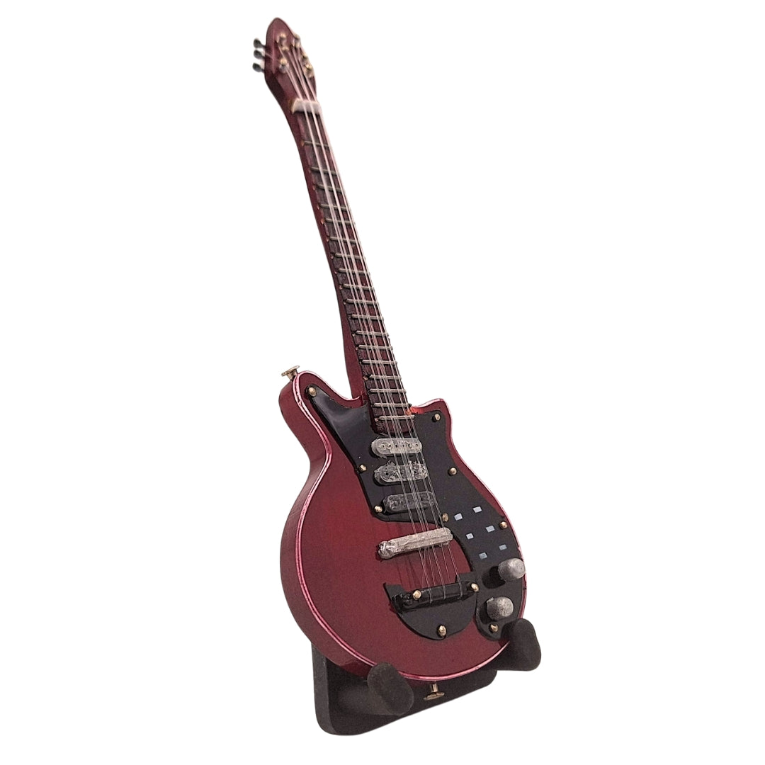 Mini guitarra de 15 cm estilo Brian May con posibilidad de personalización con grabado
