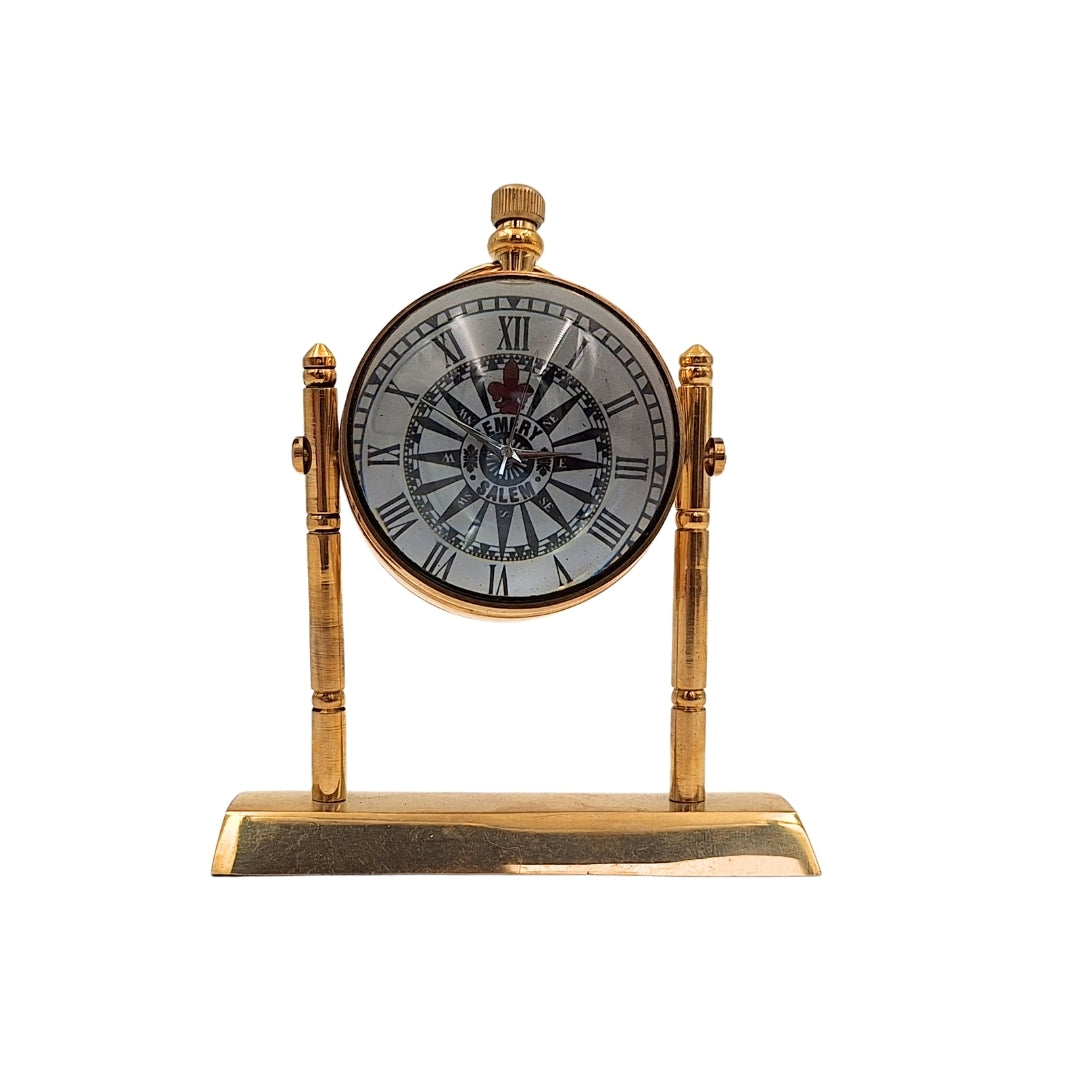 Reloj marinero de latón para escritorio NC2963 con grabado personalizado