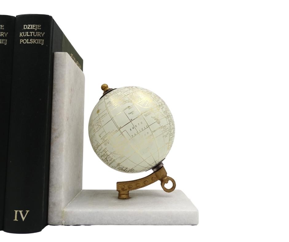 Soportes de mármol para libros Globos GLB-85 con grabado