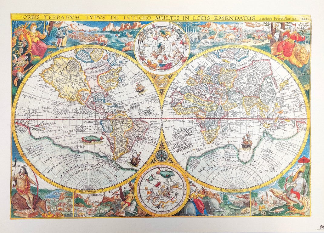 Mapa Mundial Orbis Terrarum 1594