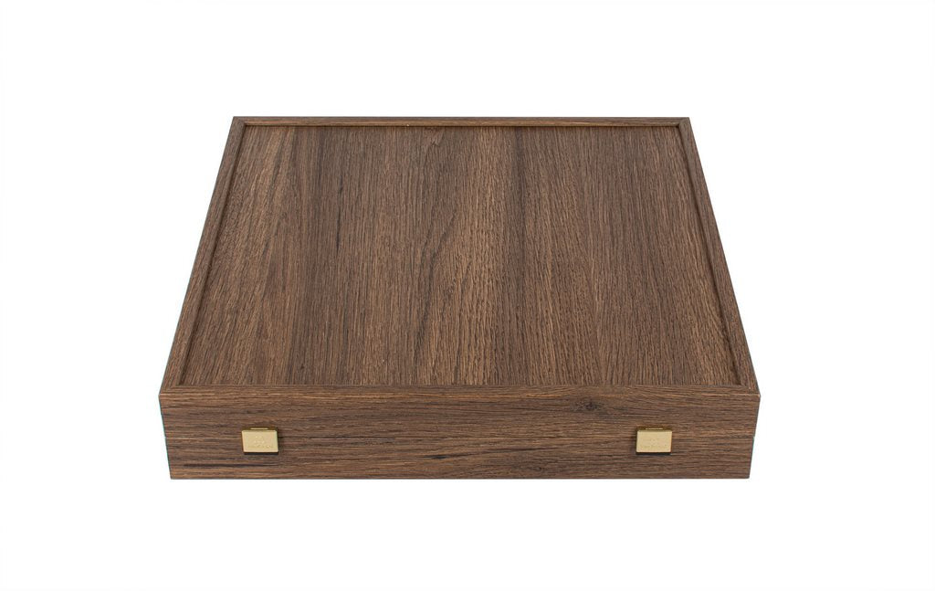 Ajedrez metálico exclusivo Renacimiento S9BRGS 36x36 cm dorado y plateado con posibilidad de grabado personalizado