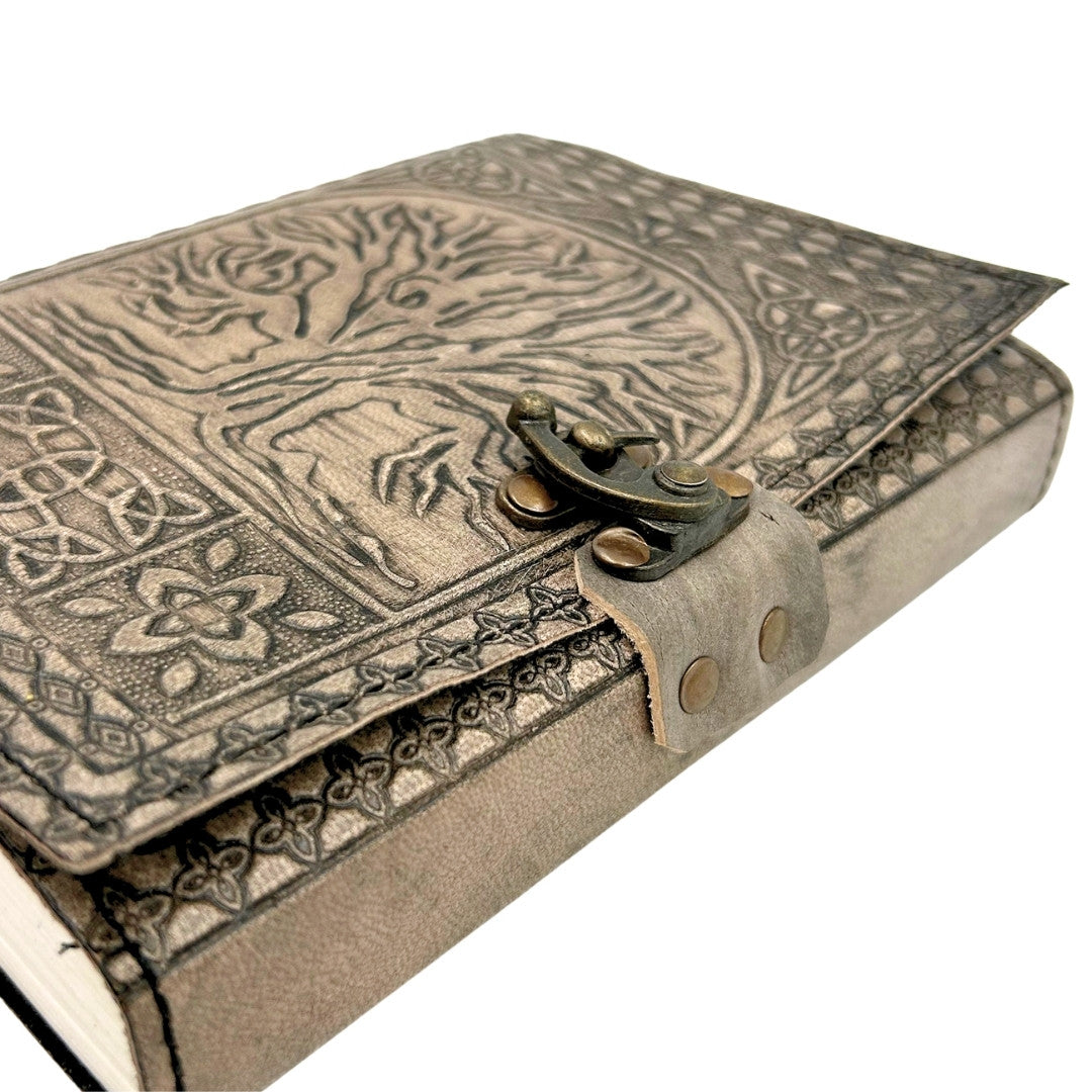 Cuaderno de Piel Retro Árbol de la Vida con Grabado