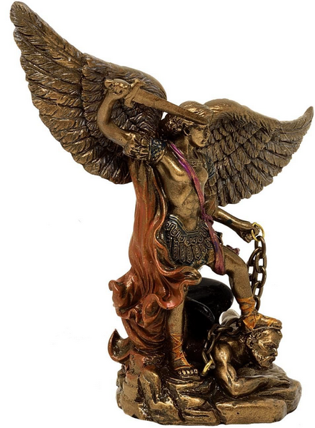 Arcángel Miguel - figura decorativa con posibilidad de personalización con grabado