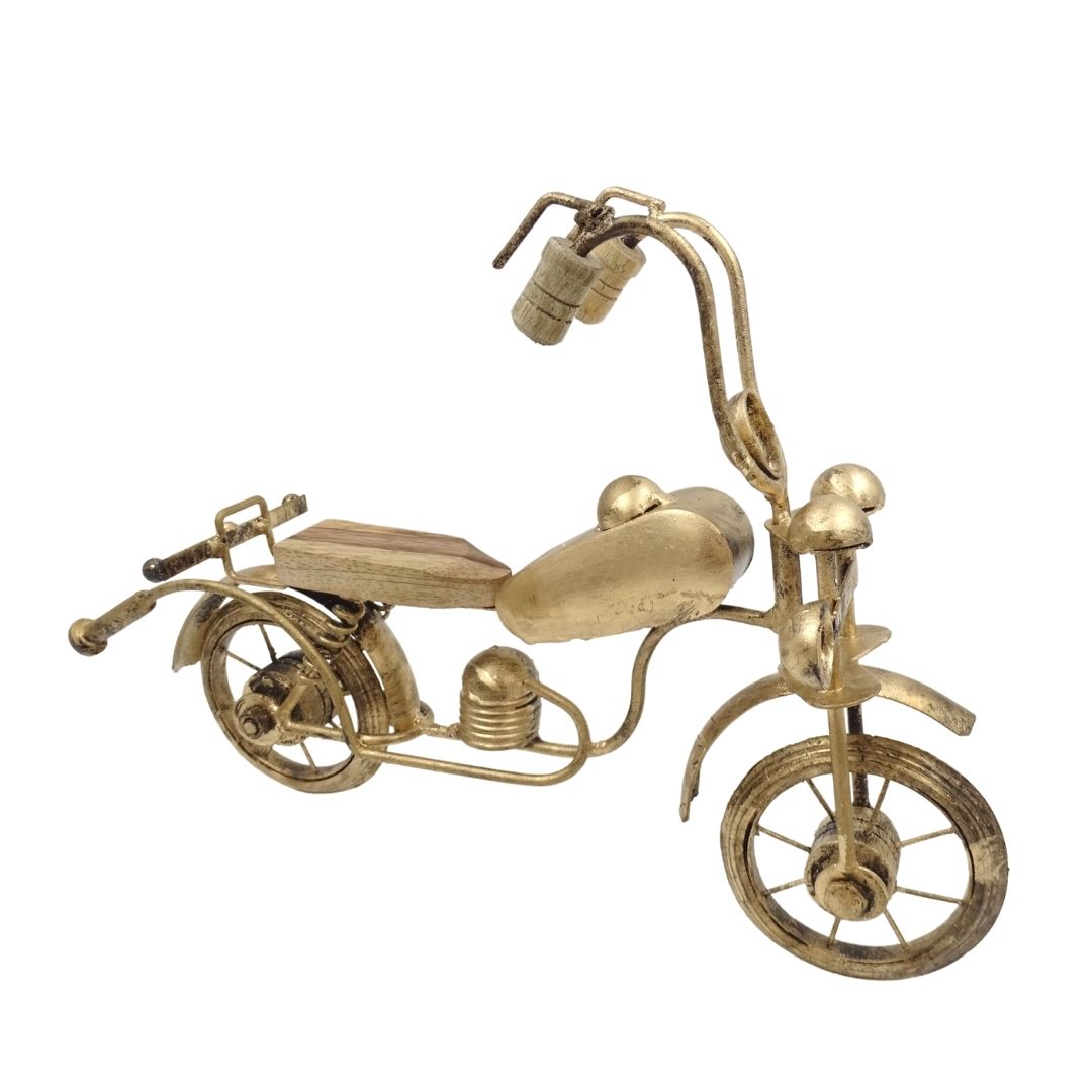 Modelo clásico de motocicleta de metal NC1733 con grabado
