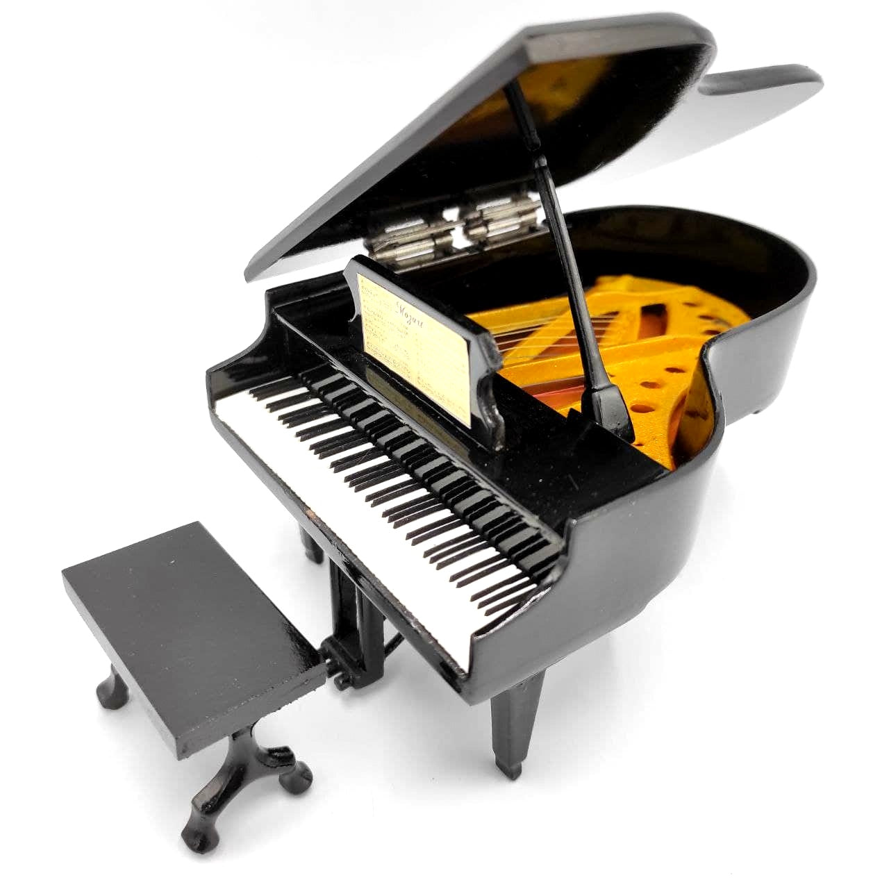 Mini piano con opción de personalización con grabado, negro, hecho a mano de balsa, escala 1:10, ideal para regalo a pianistas y amantes de la música, altura 8 cm