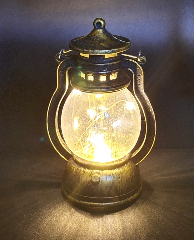 Lámpara nocturna LED en forma de lámpara de queroseno con posibilidad de personalización con grabado, ideal para regalo - altura 12,6 cm, ancho 5,8 cm, certificado CE