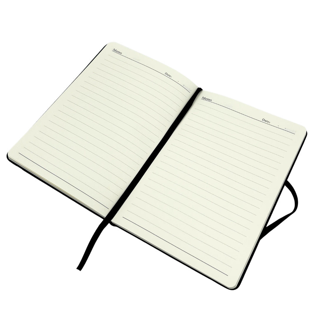 Set de Regalo Elegante Classico con Personalización - Cuaderno de Piel A5, Paraguas, Bolígrafo, Porta Tarjetas y Llavero en Caja Estética de Regalo