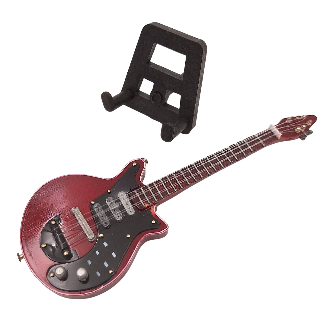 Mini guitarra de 15 cm estilo Brian May con posibilidad de personalización con grabado