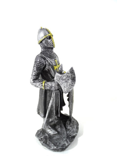 Figura de caballero cruzado 18 cm con posibilidad de personalización con grabado