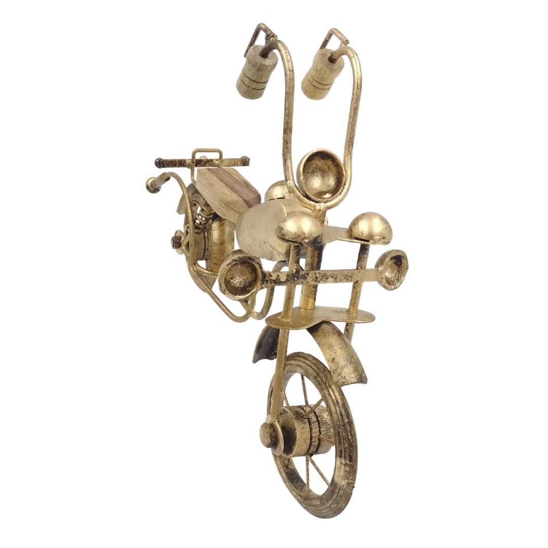 Modelo clásico de motocicleta de metal NC1733 con grabado