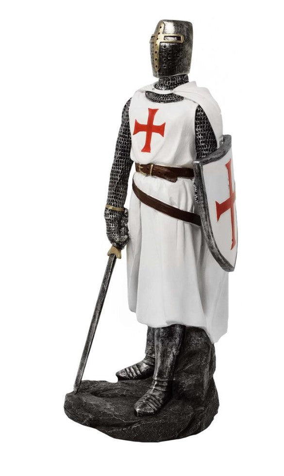 Caballero Templario – Figura decorativa de 30 cm con posibilidad de personalización con grabado