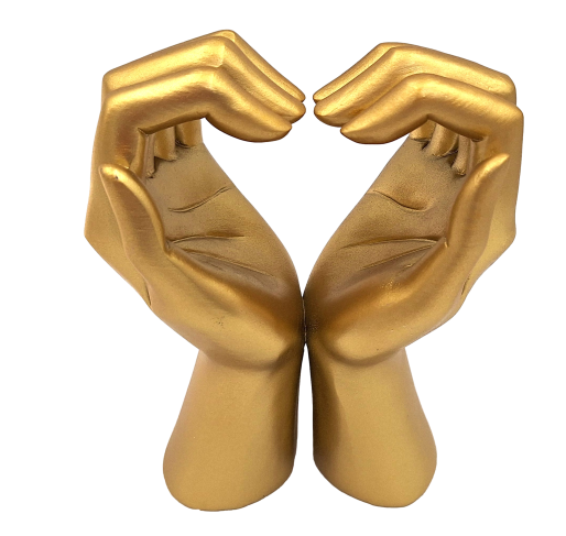 Figura decorativa dorada Glamour