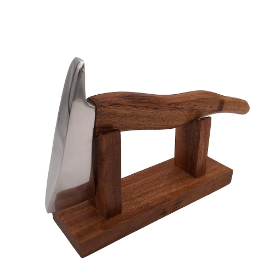 Hacha de bombero con grabado - regalo metálico y de madera para bombero, altura 17,5 cm, plateado y marrón, regalo personalizado para cualquier ocasión