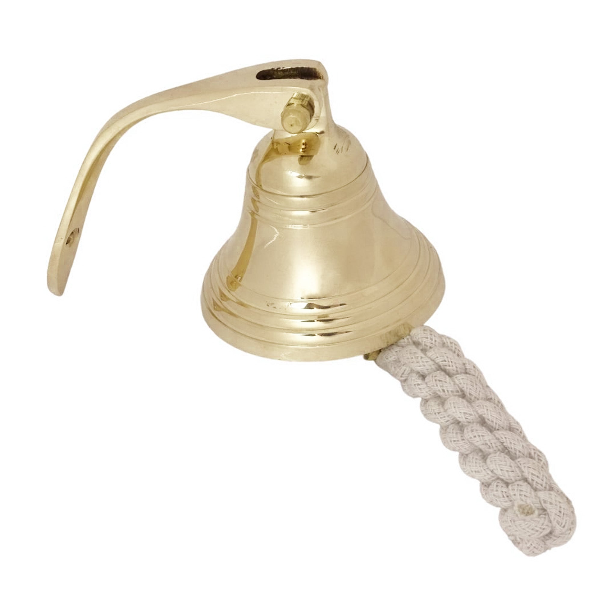 Campana náutica de latón HB36/4 de 10 cm de diámetro con opción de personalización mediante grabado