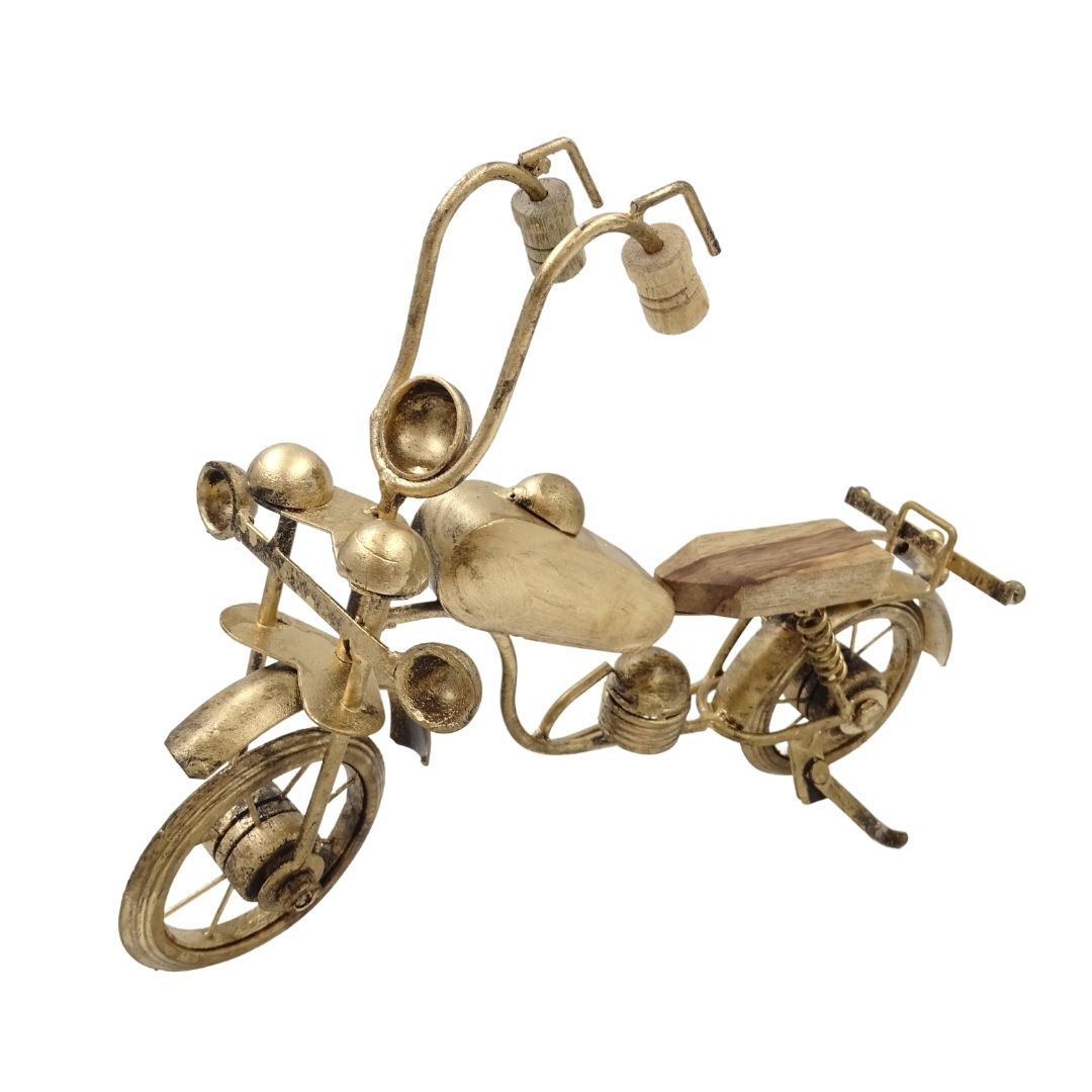 Modelo clásico de motocicleta de metal NC1733 con grabado