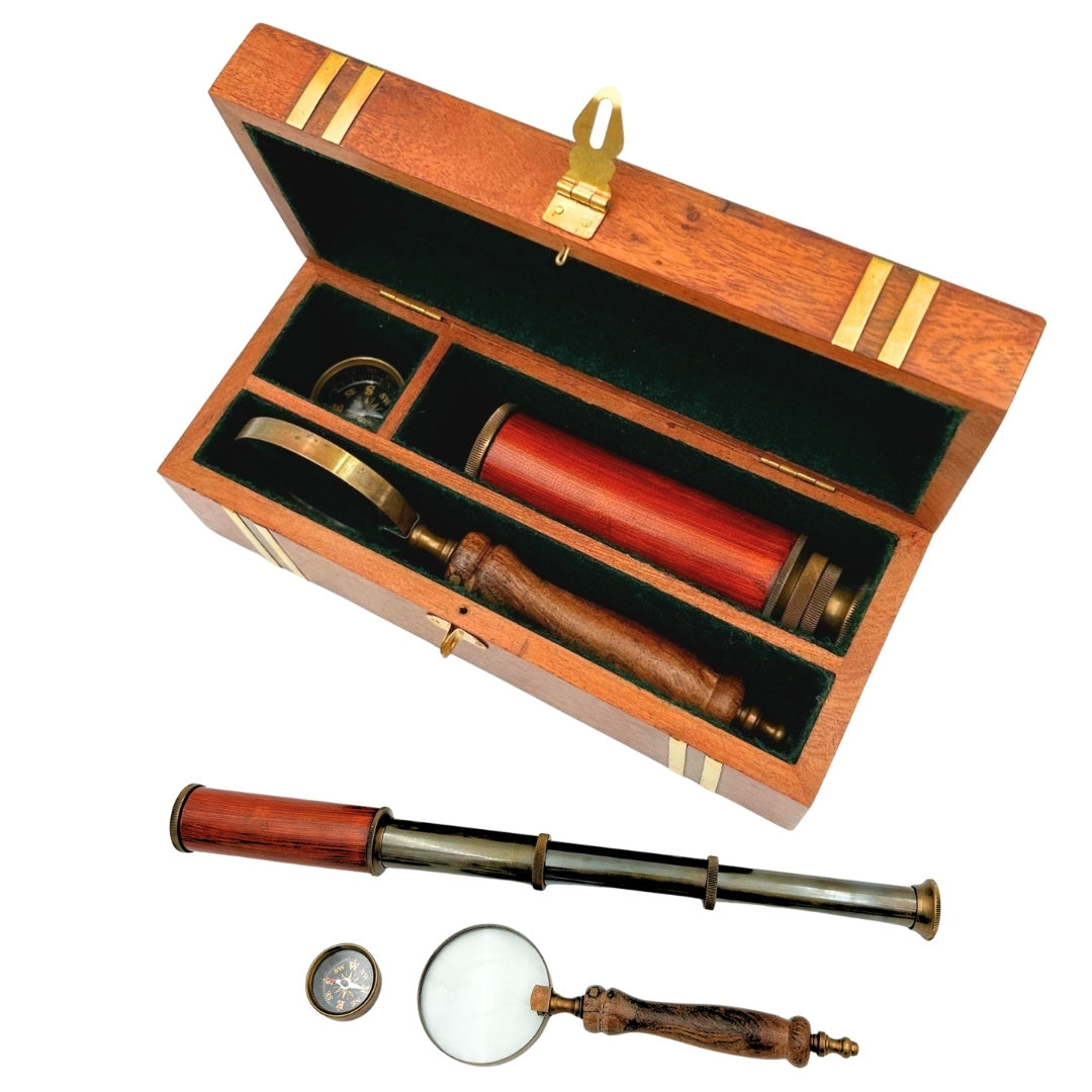 Set de regalo exclusivo retro con grabado