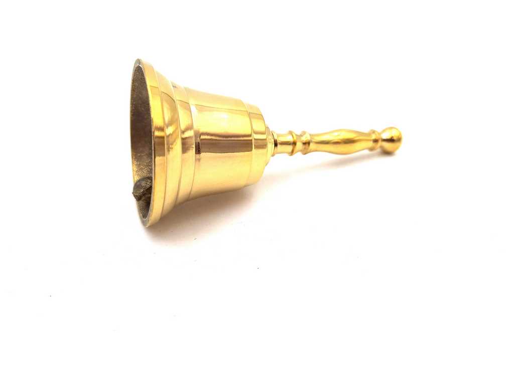 Campana de mano de latón 11,5 cm con posibilidad de personalización con grabado