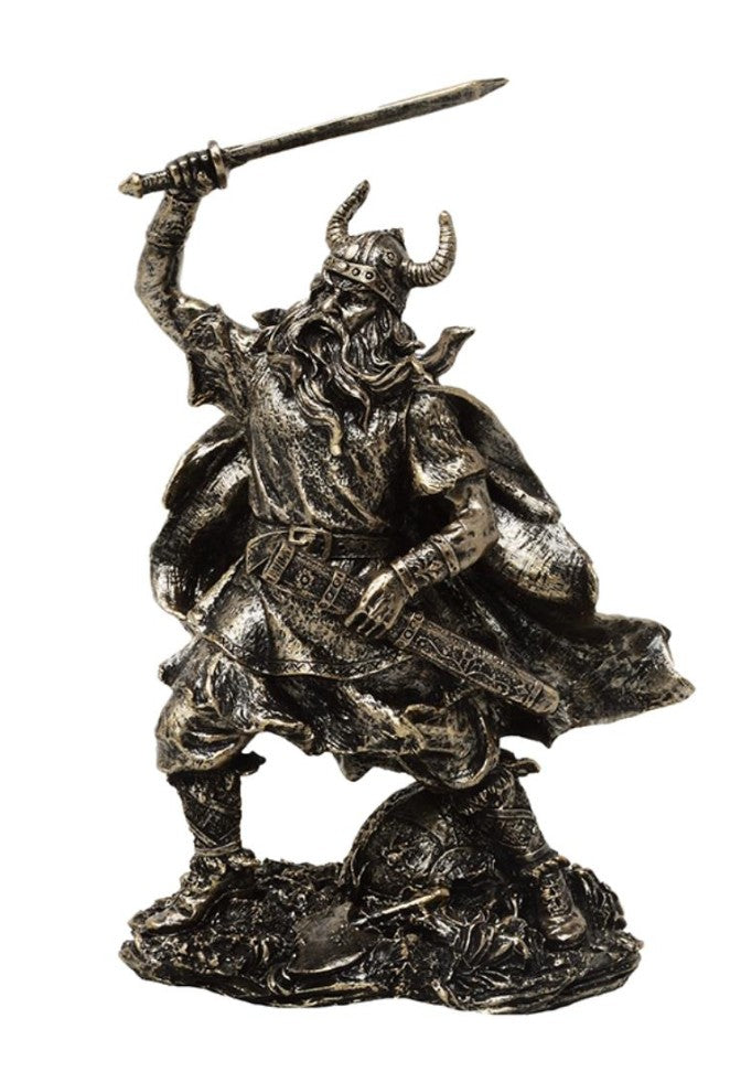 Figura decorativa de vikingo
