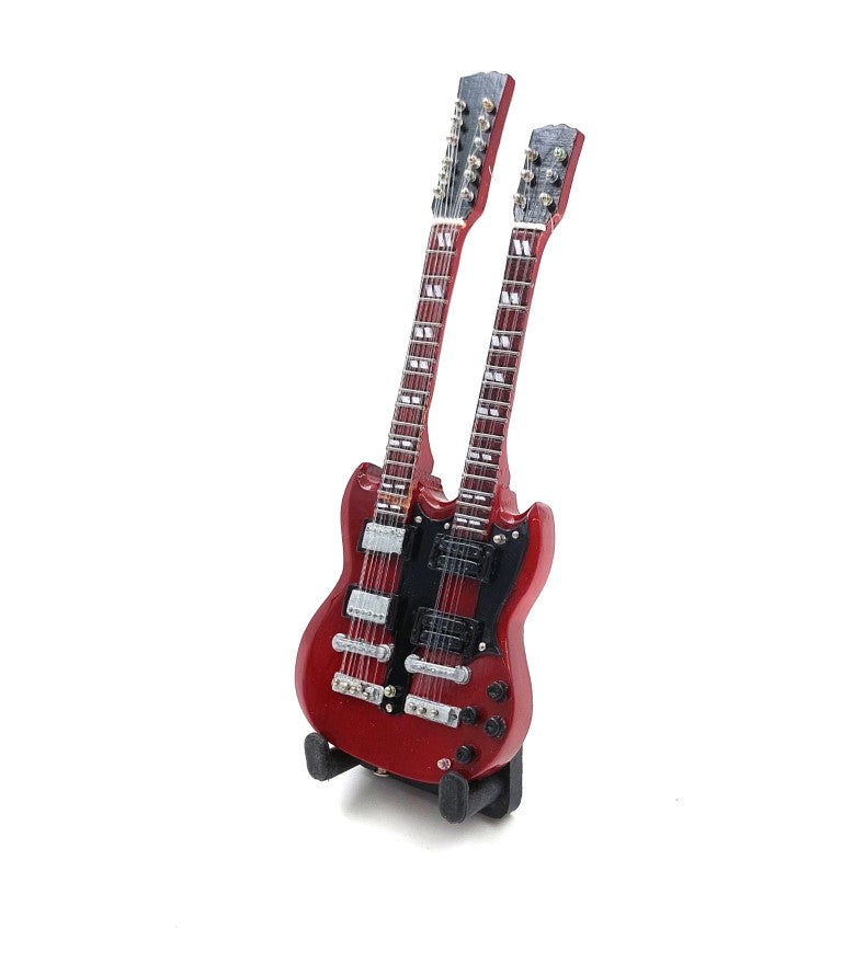 Mini guitarra de 15 cm BMG-020 estilo Jimmy Page con posibilidad de personalización con grabado