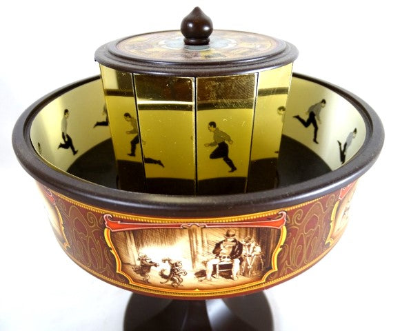 Praksinoscopio Miniatura Cine del Siglo XIX con Personalización con Grabado