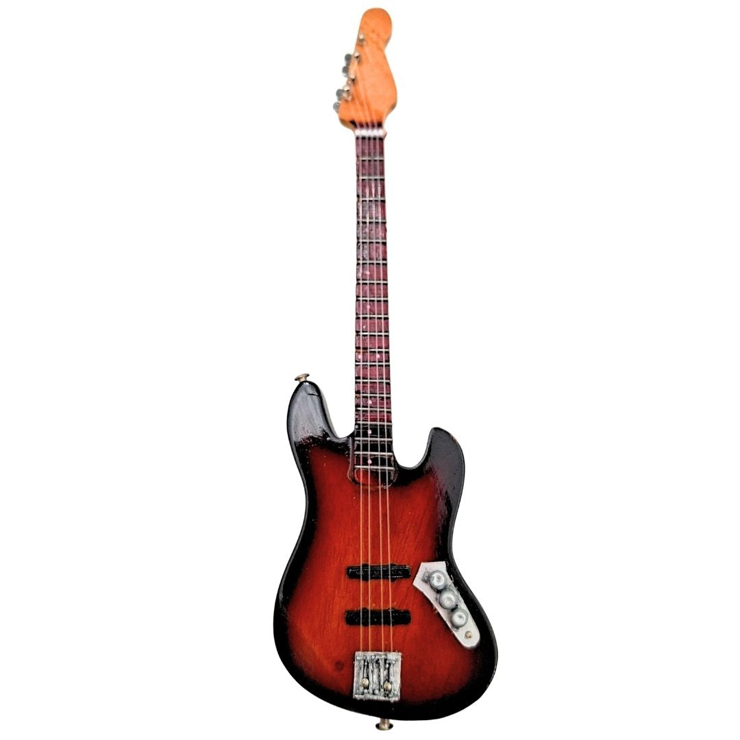 Miniguitarra decorativa de 15 cm con soporte, personalizable con grabado