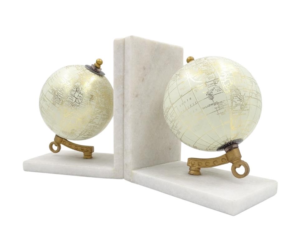 Soportes de mármol para libros Globos GLB-85 con grabado