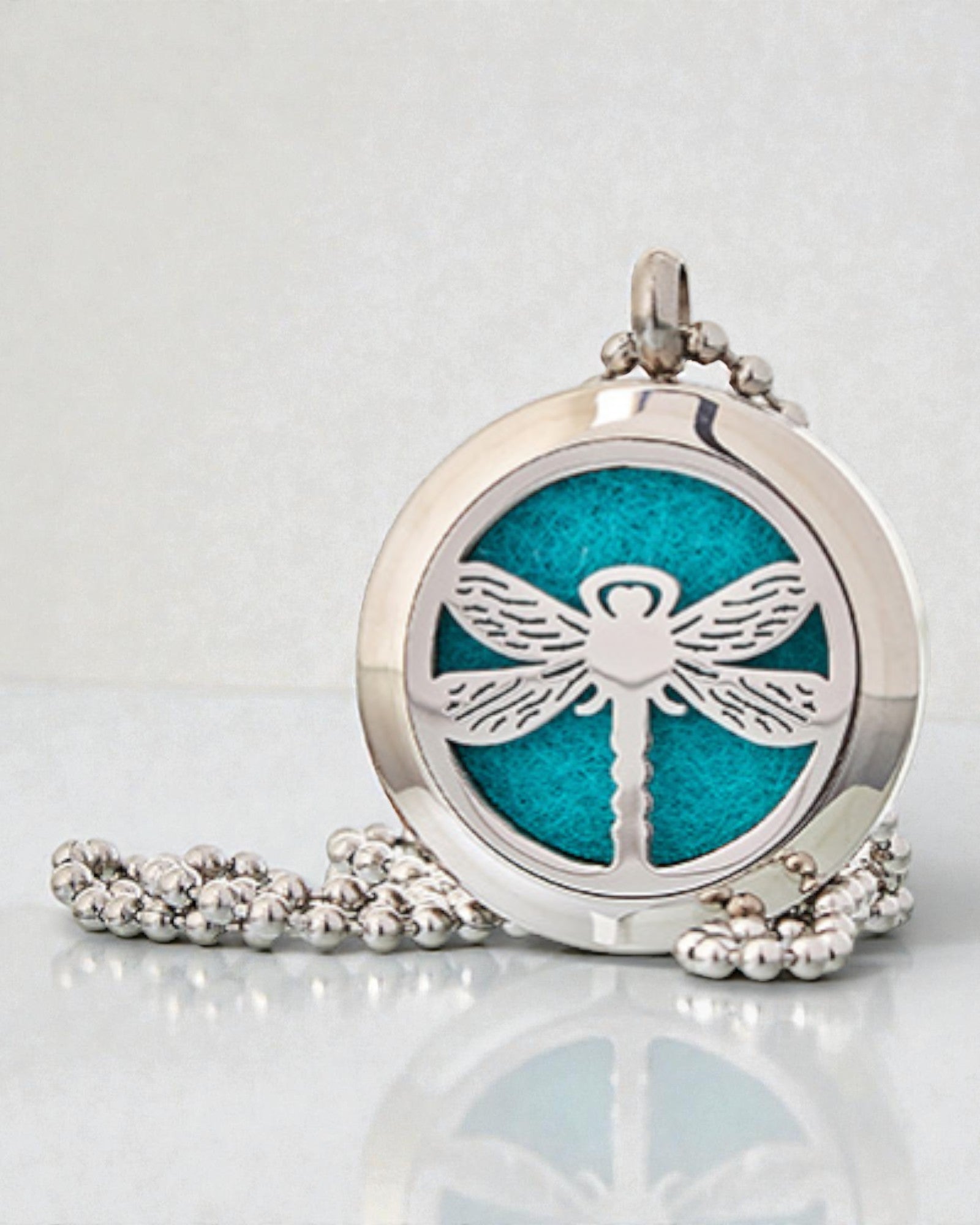 Collar Aromalife Dragonfly Spirit – Relicario aromático con libélula 25 mm