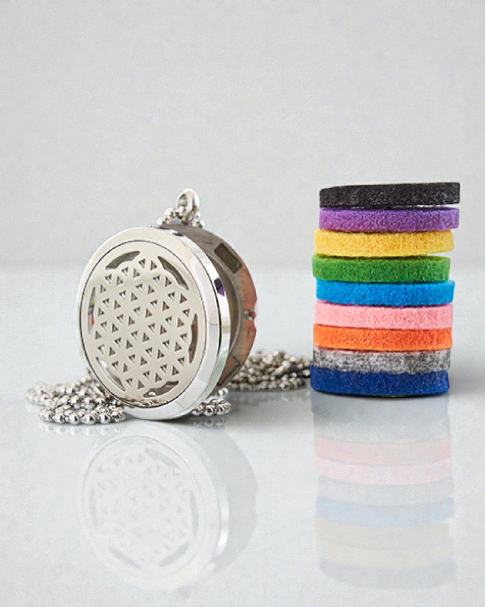 VitaFlora – Collar de aromaterapia Flor de la Vida 30 mm