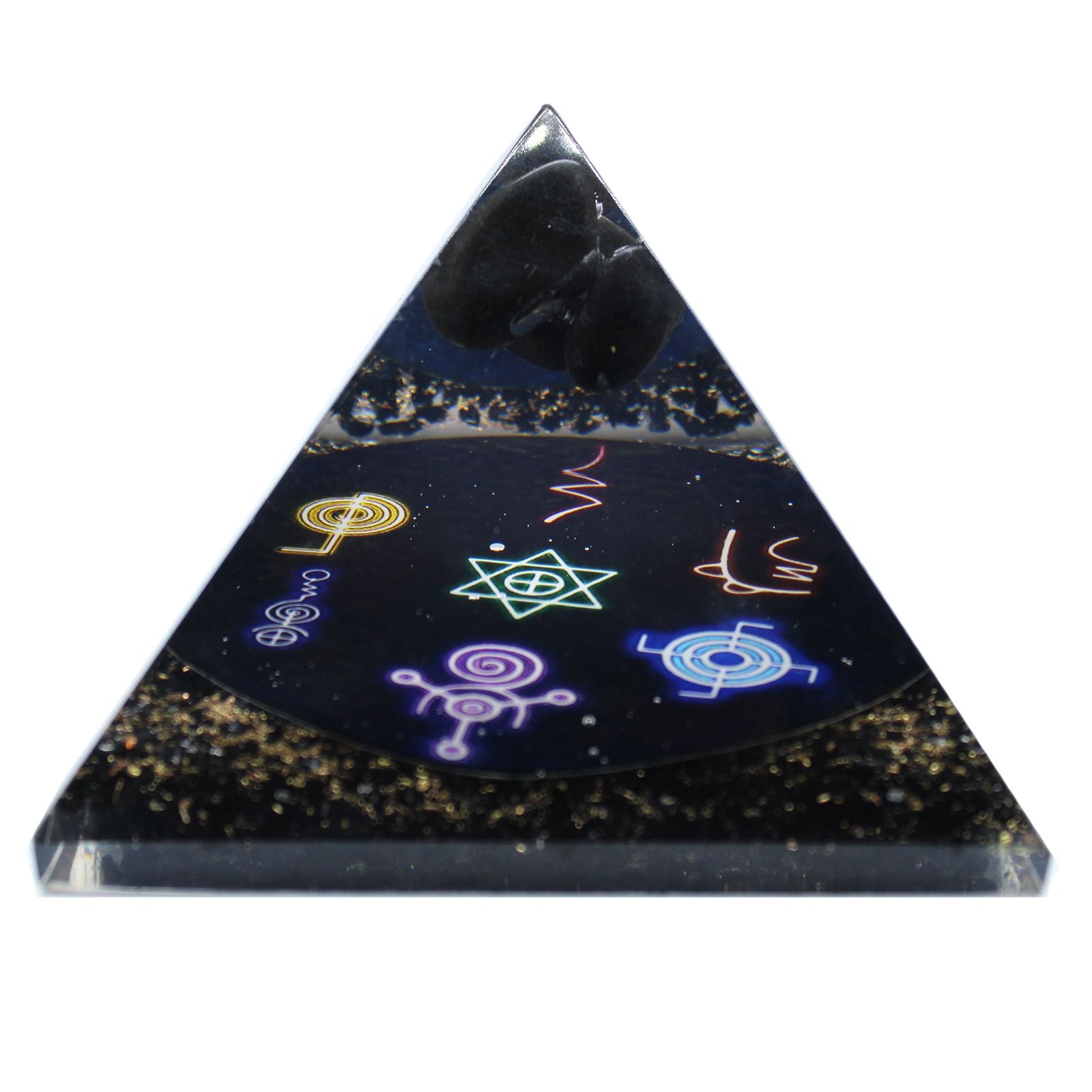 Pirámide de orgonita Midnight Reiki
