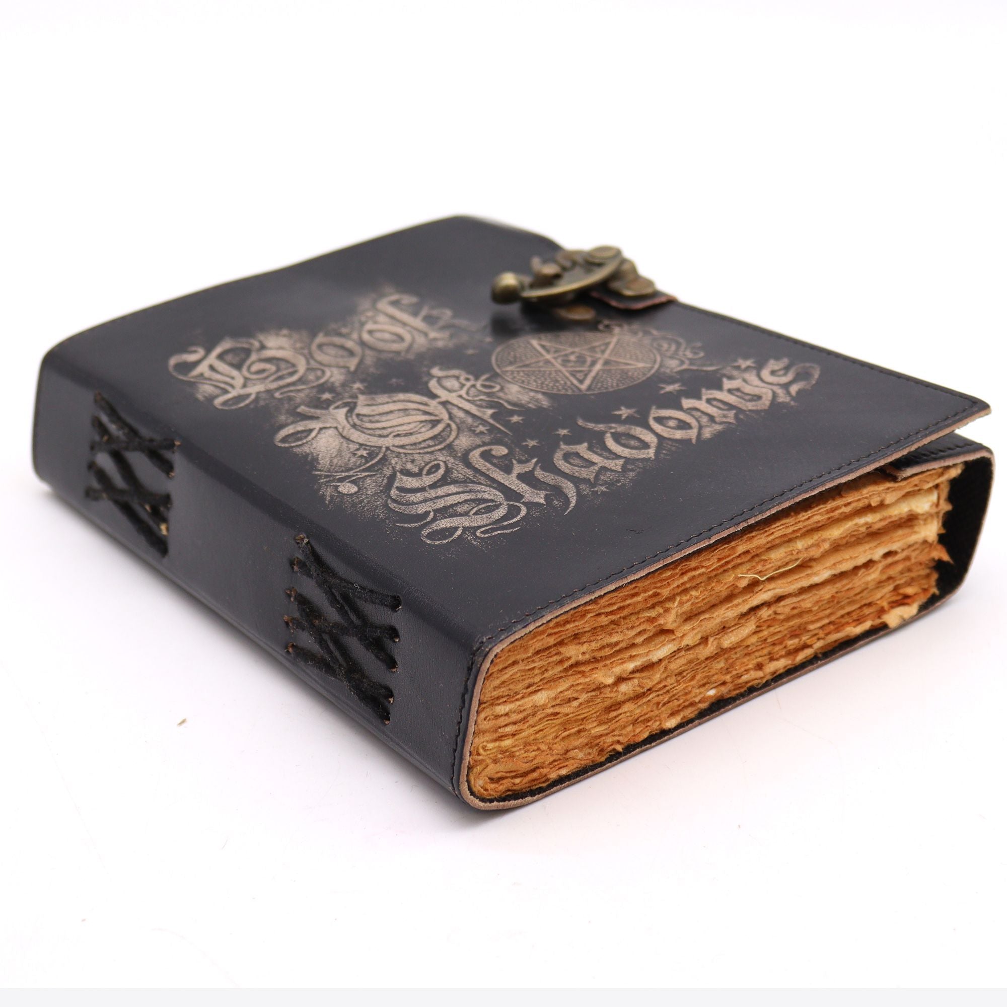 Libro de las Sombras - Cuaderno Mágico con 200 Páginas, Borde Decorativo, 15x21 cm