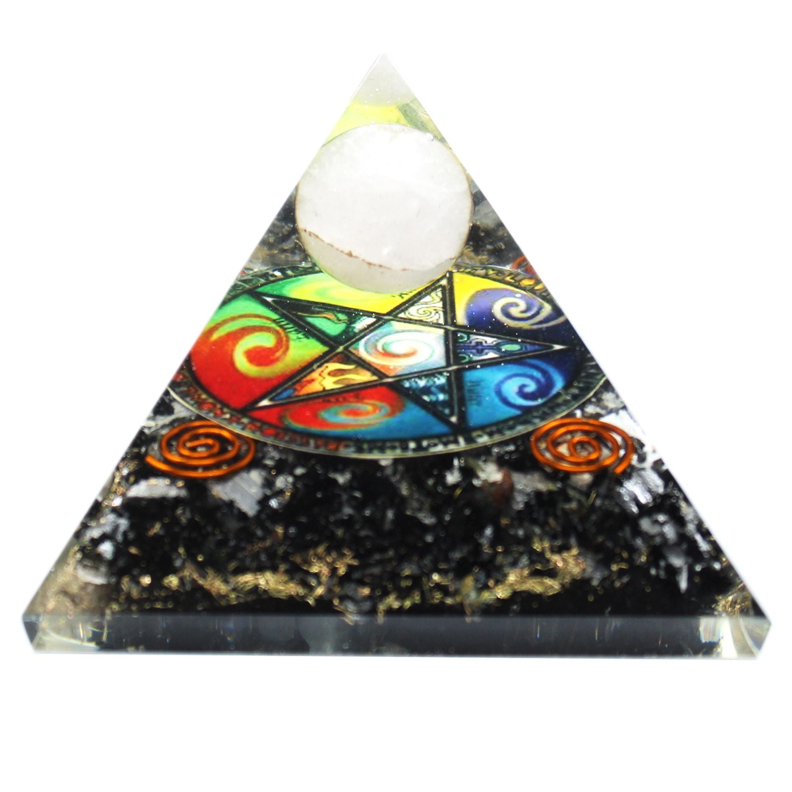 Pirámide de orgonita Midnight Pentágono