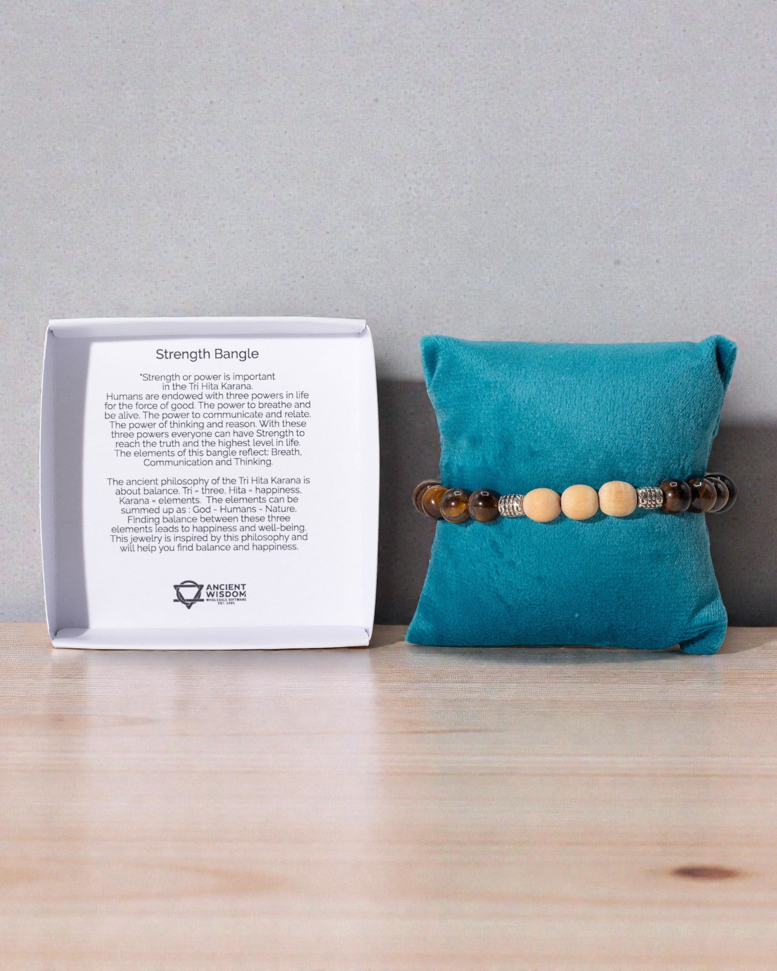 TriHita Power Earth – Pulsera de fuerza y estabilidad de Bali