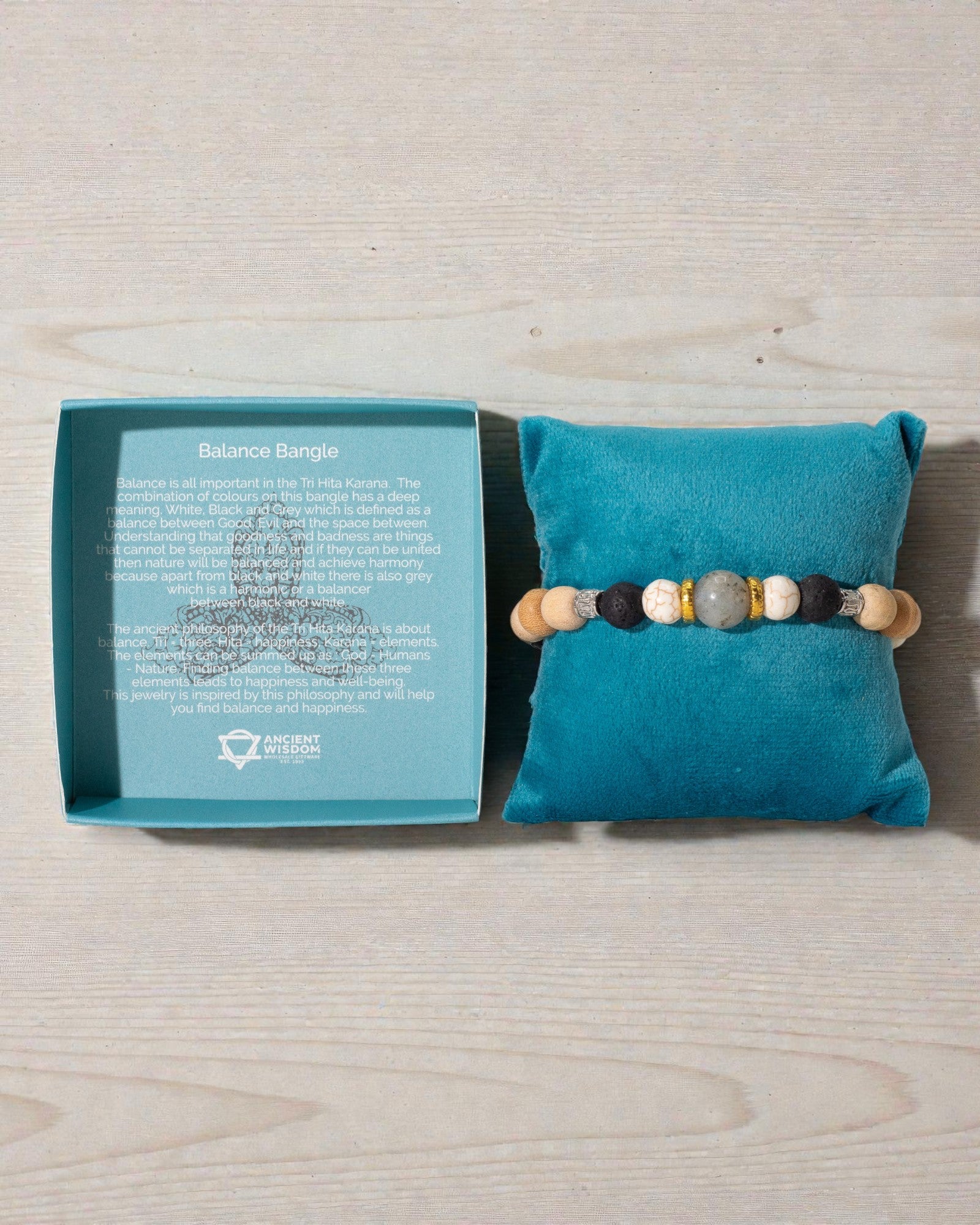TriHita Balance Stone – Pulsera de equilibrio de Bali