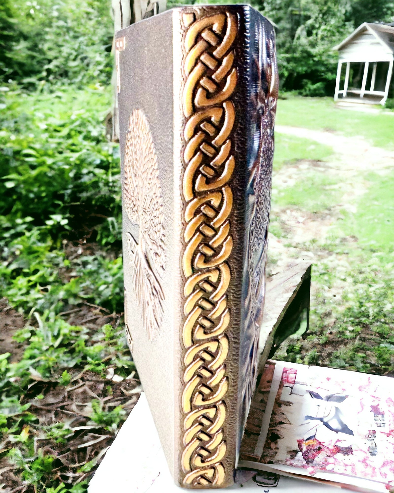 Vintage Diario "Árbol de la Vida" A6 - Elegante Cubierta en Relieve de Cuero Sintético, 100 Hojas