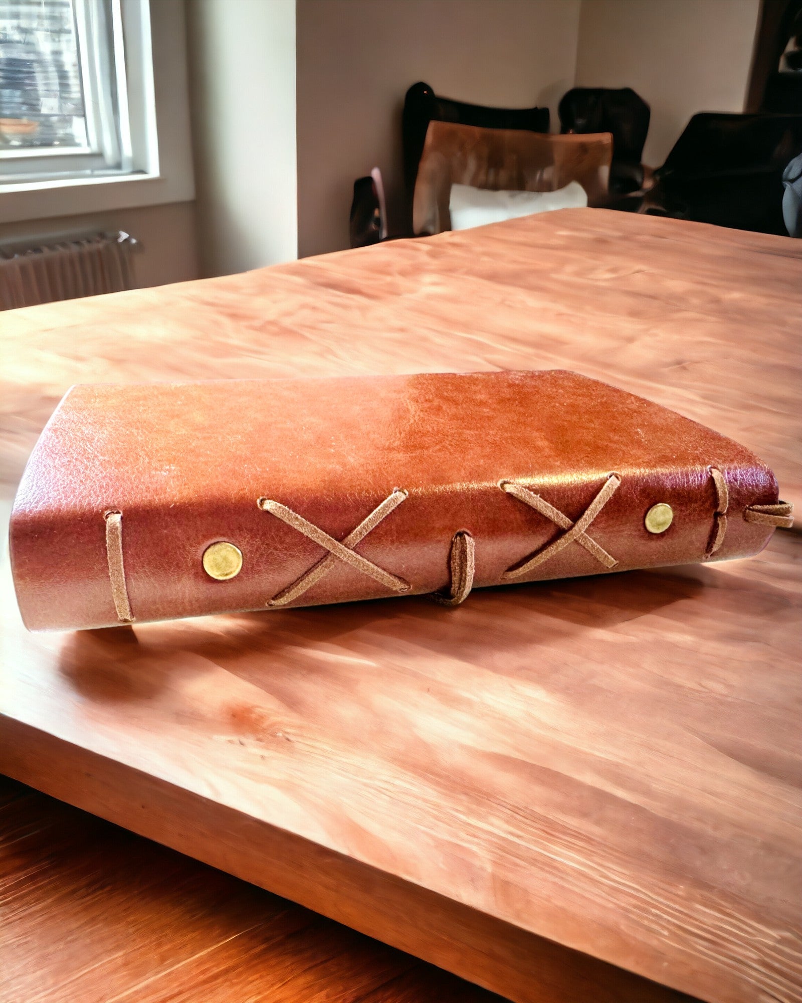 Cuaderno de Navegación Vintage tamaño A6 o A7 - con Motivo de Brújula y Hojas con Rodamientos - Disponible en varias Variantes de Color, posibilidad de grabado