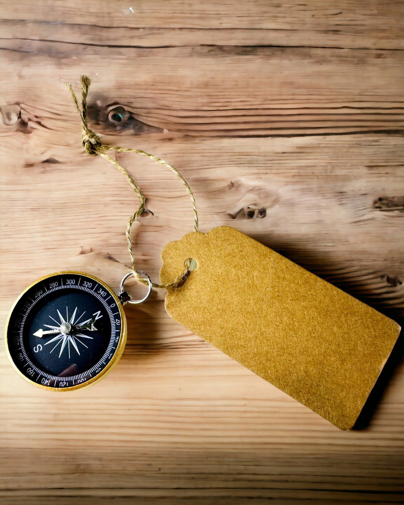 Brújula de Navegación Compacta con Acabado Metálico – Esencial para Todo Viajero, con grabado