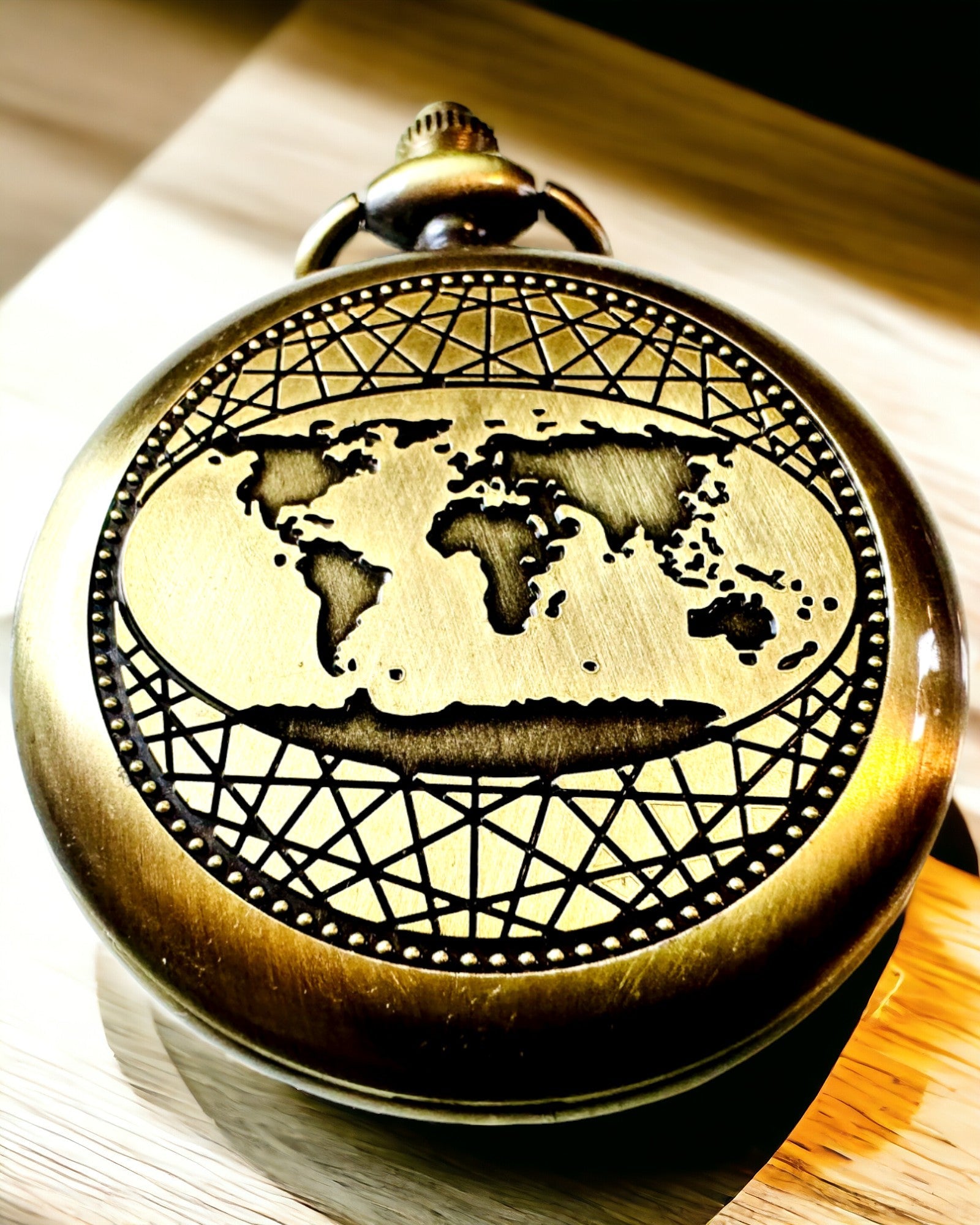 Kompass de Bolsillo Retro con Motivo de Nueva York – Brújula Multifuncional y Elegante con Imagen de la Estatua de la Libertad