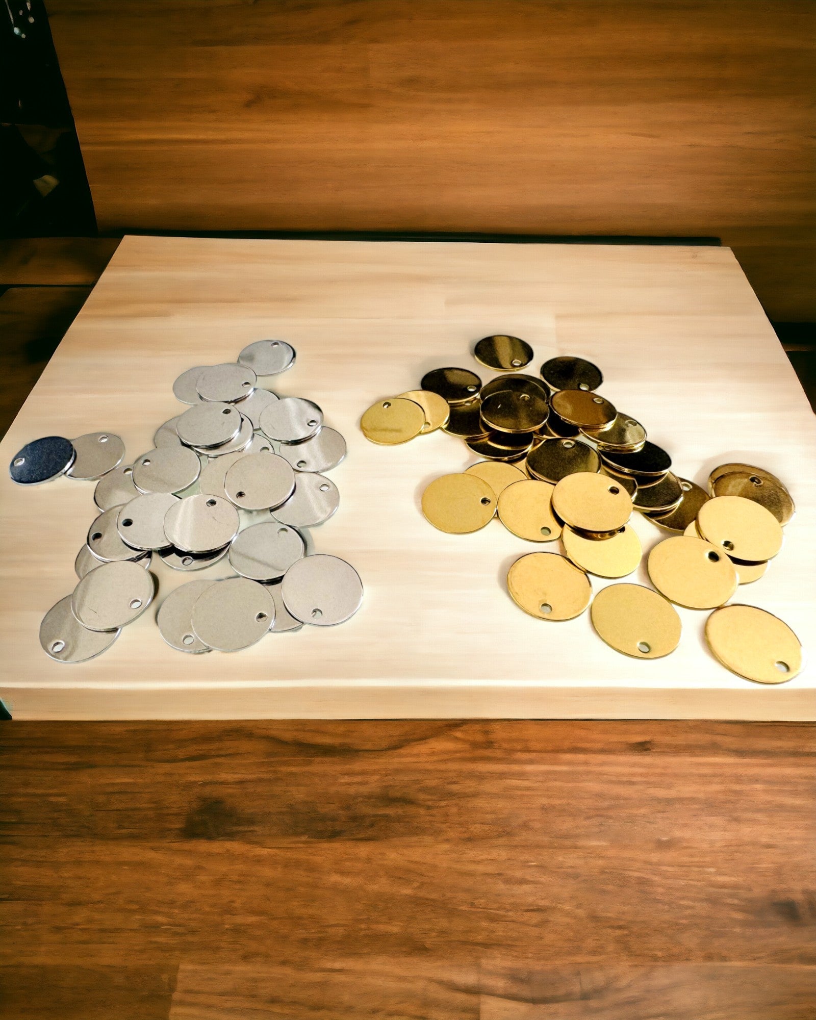 Colgante Redondo de Acero Inoxidable para regalo con posibilidad de Personalización, grabado